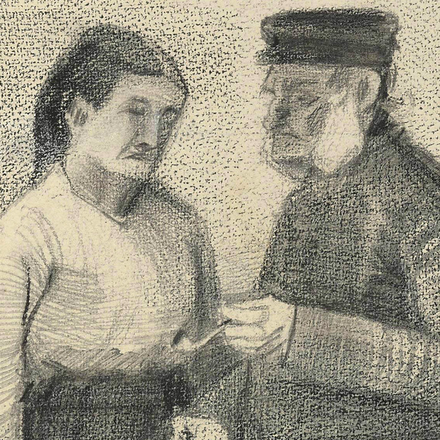 梵高素描線稿習(xí)作