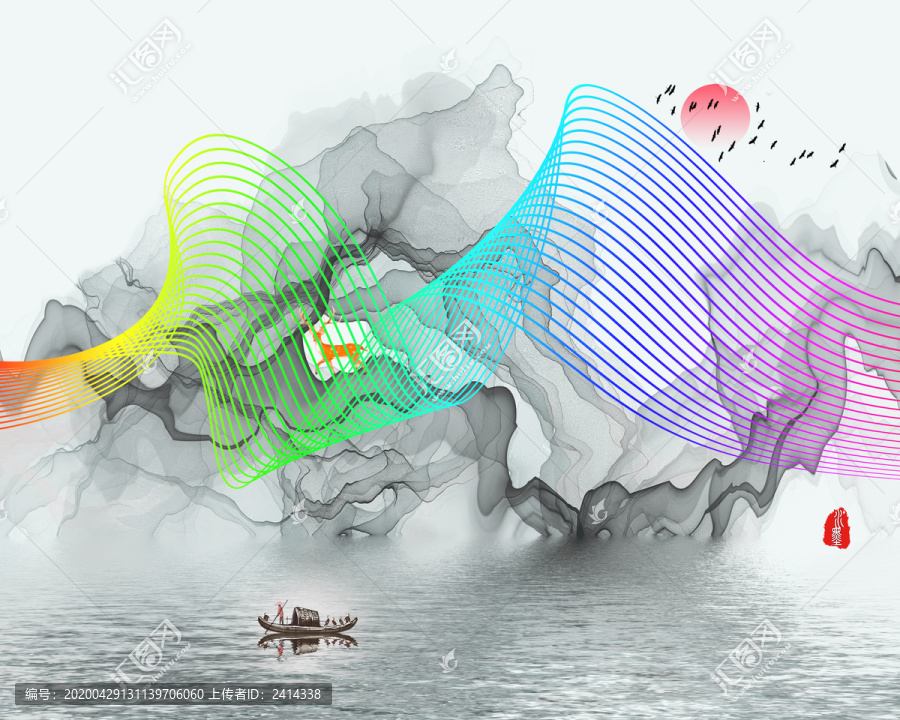新中式水墨畫(huà)