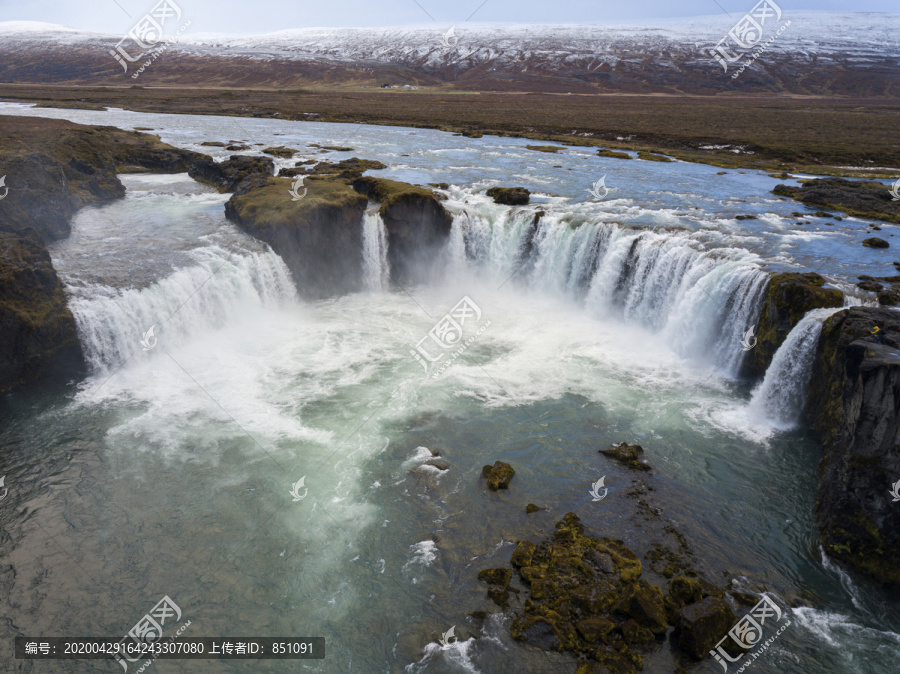 冰岛戈达沃斯瀑布