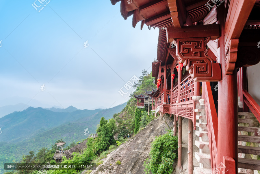 杭州建德大慈岩江南悬空寺清音阁