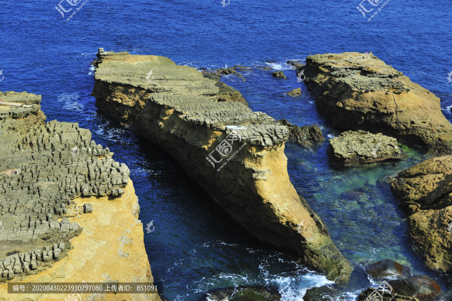 台湾基隆美丽海岸风景照