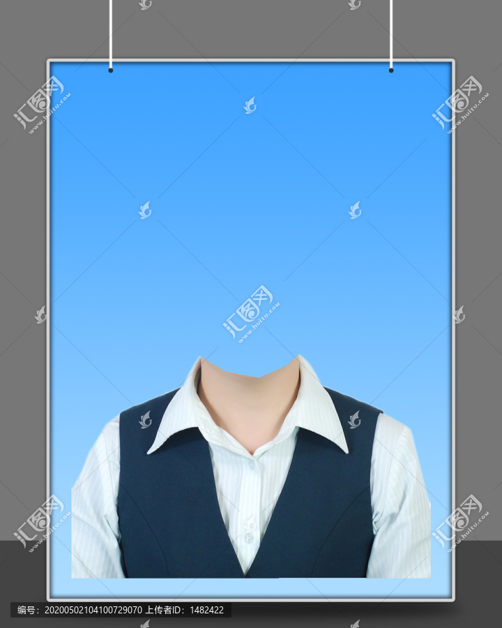 女正裝證件照素材