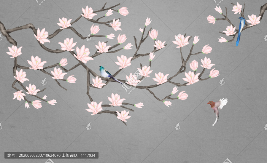 新中式玉蘭花