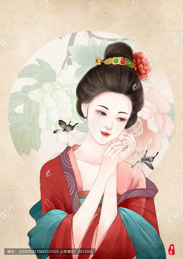 唐朝仕女圖