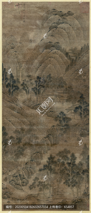 董源長林蕭逸圖