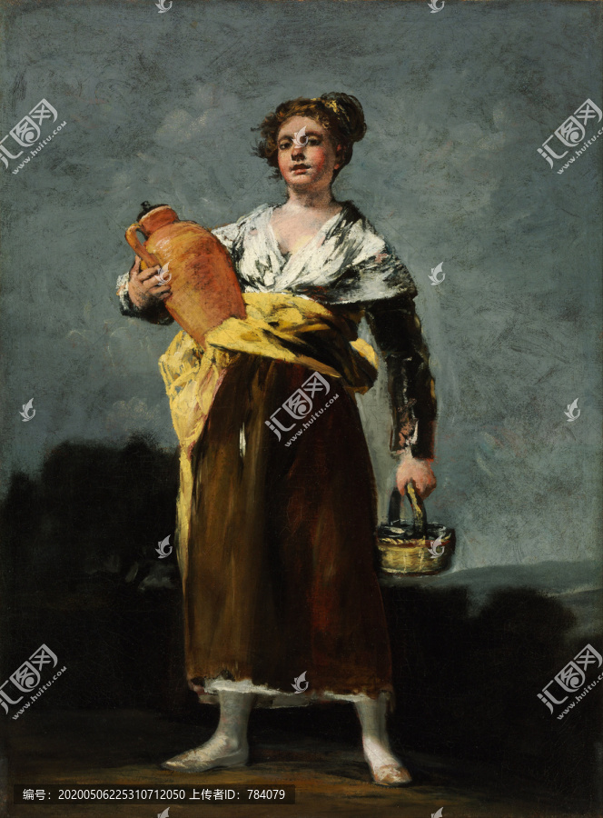弗朗西斯科·何塞·德·戈雅-卢西恩特斯拿瓶子的女士