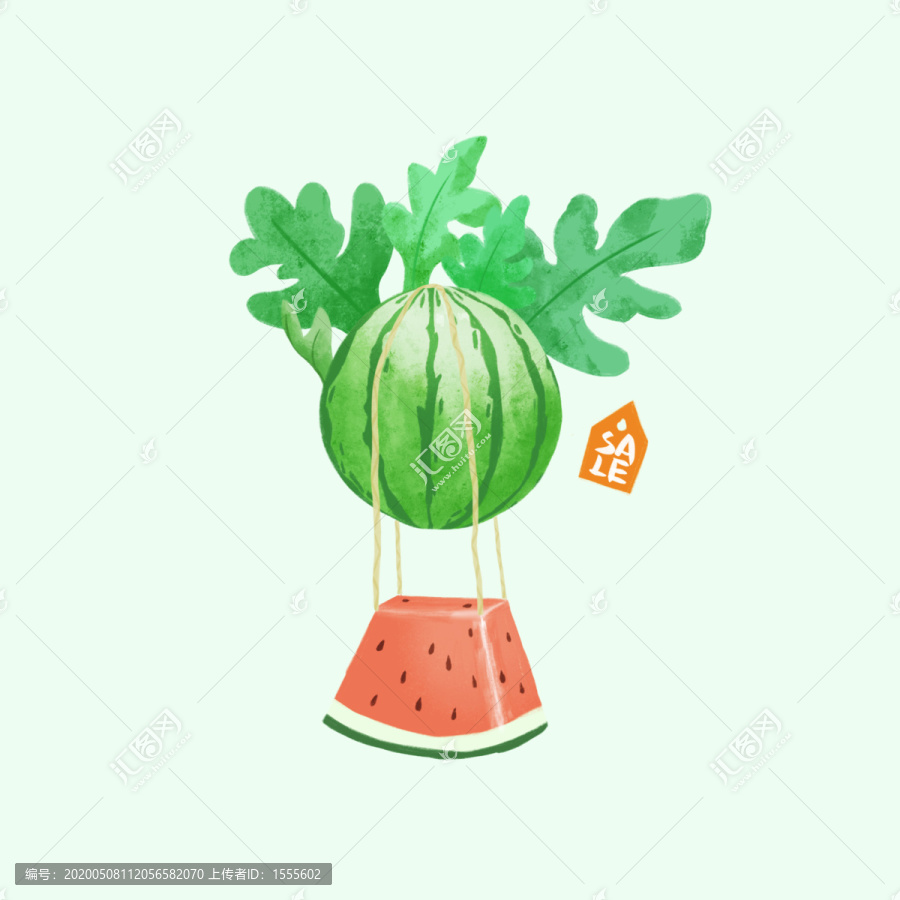 夏季飛翔西瓜