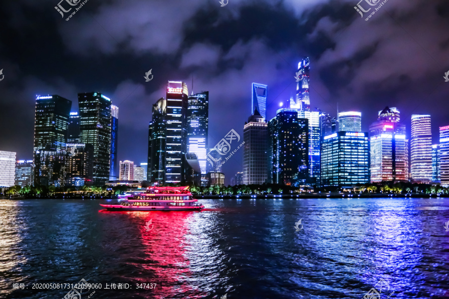 上海浦东城市夜景