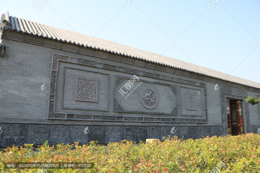 唐语砖雕照壁仿古砖雕