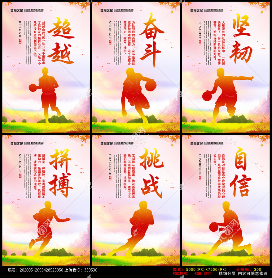 拼搏自信奮斗挑戰(zhàn)體育運動海報