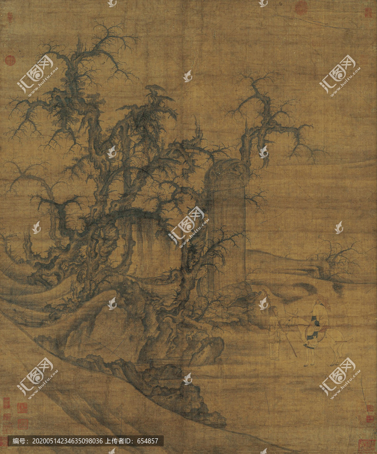 李成讀碑窠石圖
