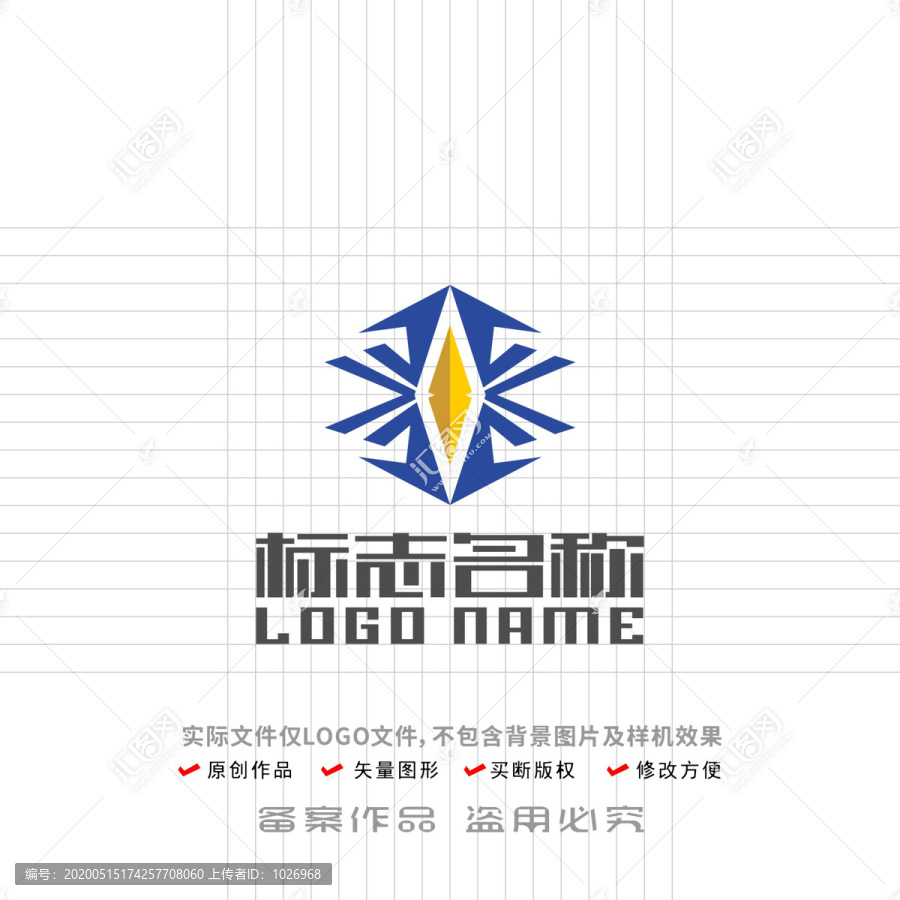 金属矿业标志钻石logo