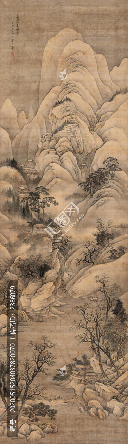 王翚丹臺積雪圖
