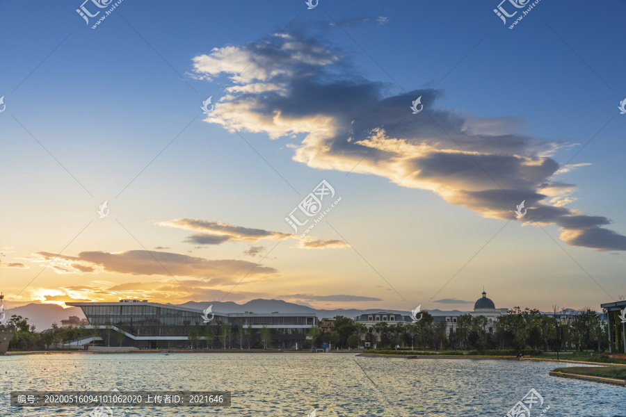 昆明1903公园云湖日落景观