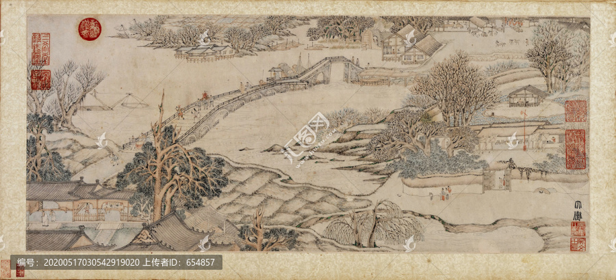 吳彬歲華紀(jì)勝圖冊(cè)大儺圖