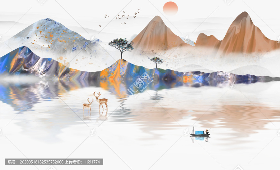 新中式山水畫