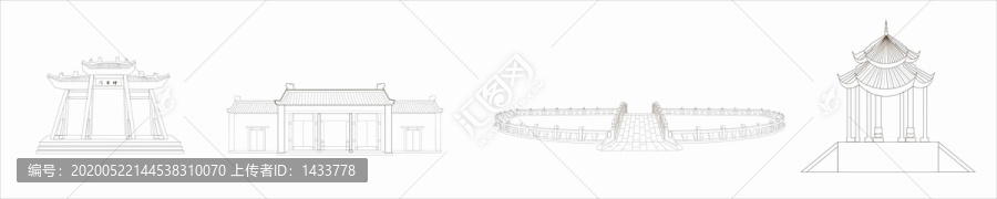 葉縣文廟剪紙線圖