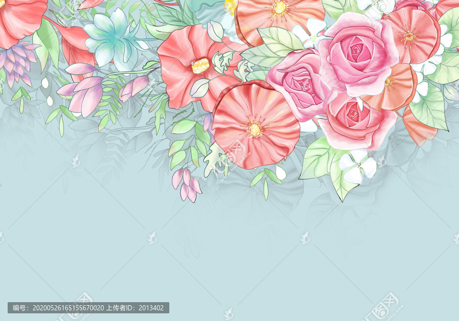 手繪花朵
