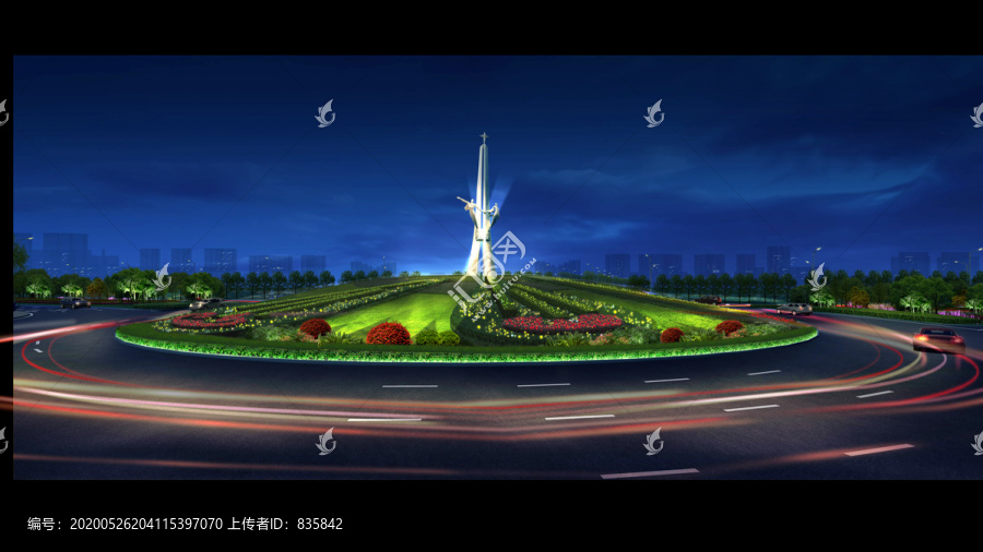 轉盤亮化效果圖