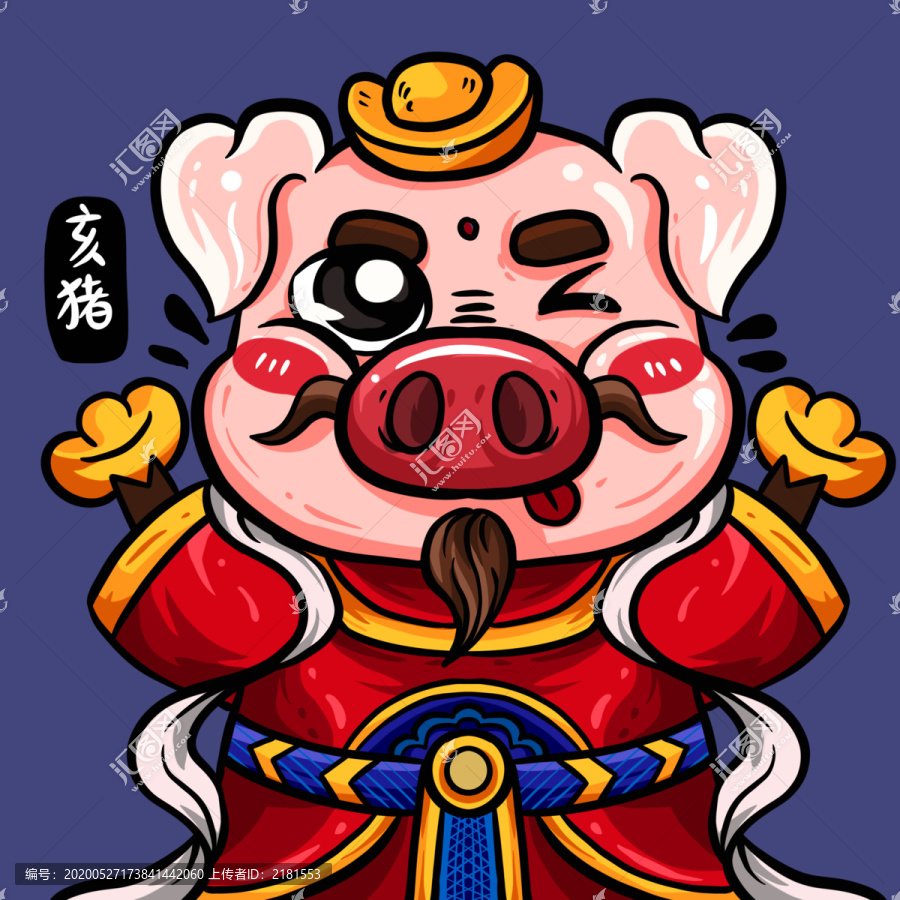 十二生肖之國(guó)潮亥豬