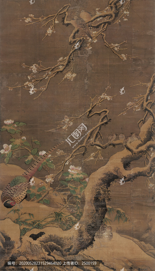 呂紀(jì)雪梅集禽圖