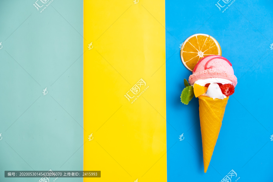 冰淇淋夏季水果雪糕甜品
