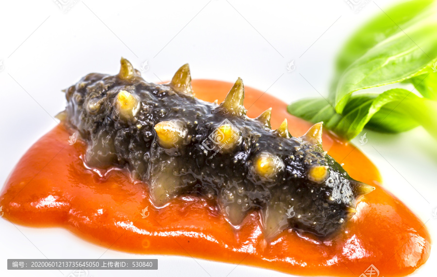 番茄酱海参图片