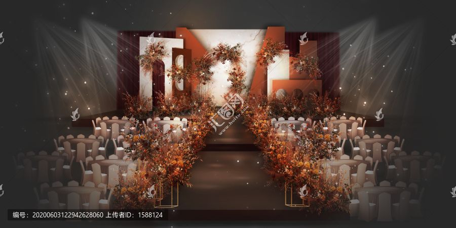 橘紅色系婚禮設(shè)計(jì)