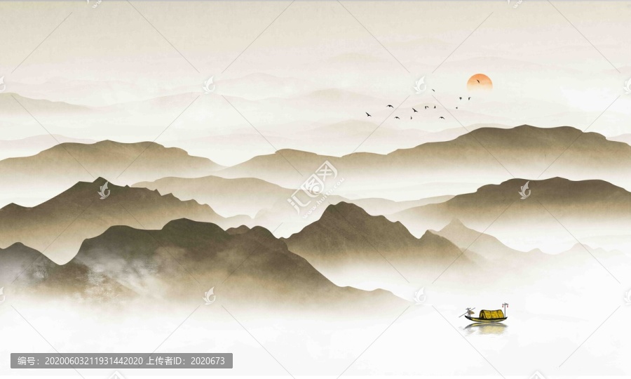 古典山水復(fù)古山水畫