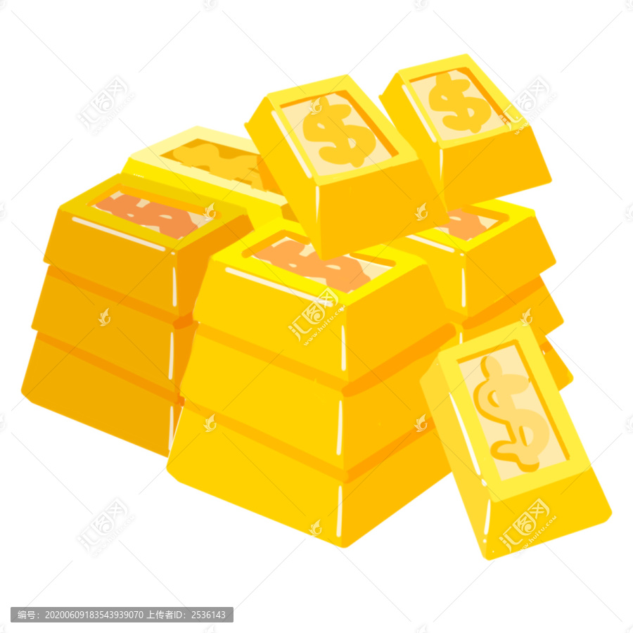 手繪金色黃金金磚