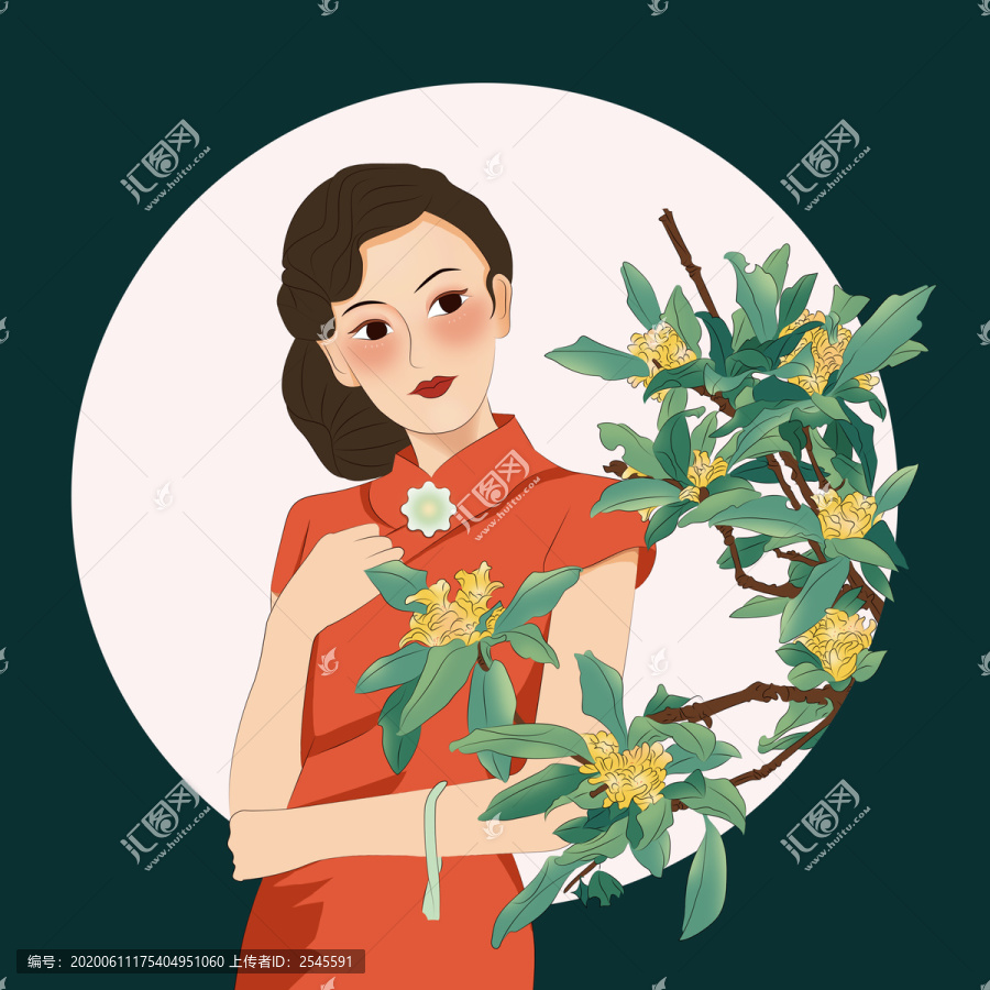 鮮花美人之桂花