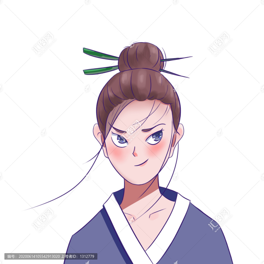 古風(fēng)女孩頭像元素