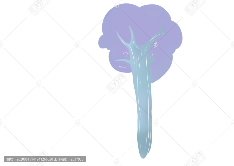 小清新綠色系樹木樹干