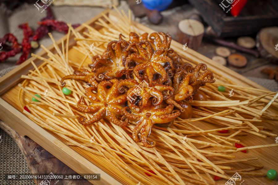 西安特色菜特色鱿鱼八爪鱼