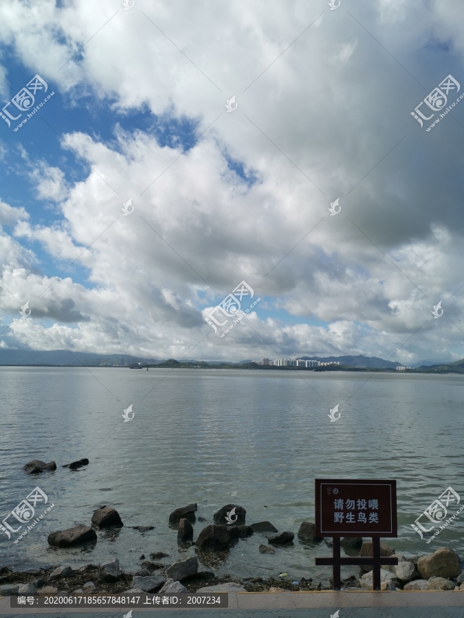 深圳湾的云