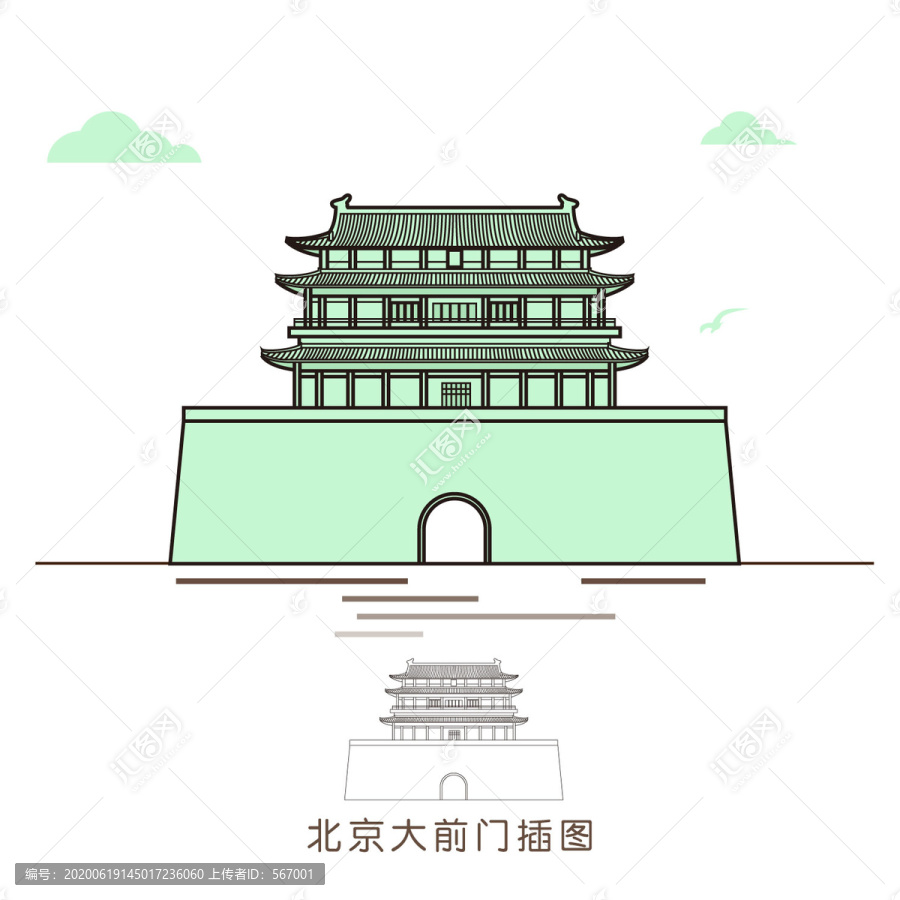 北京大前门插图