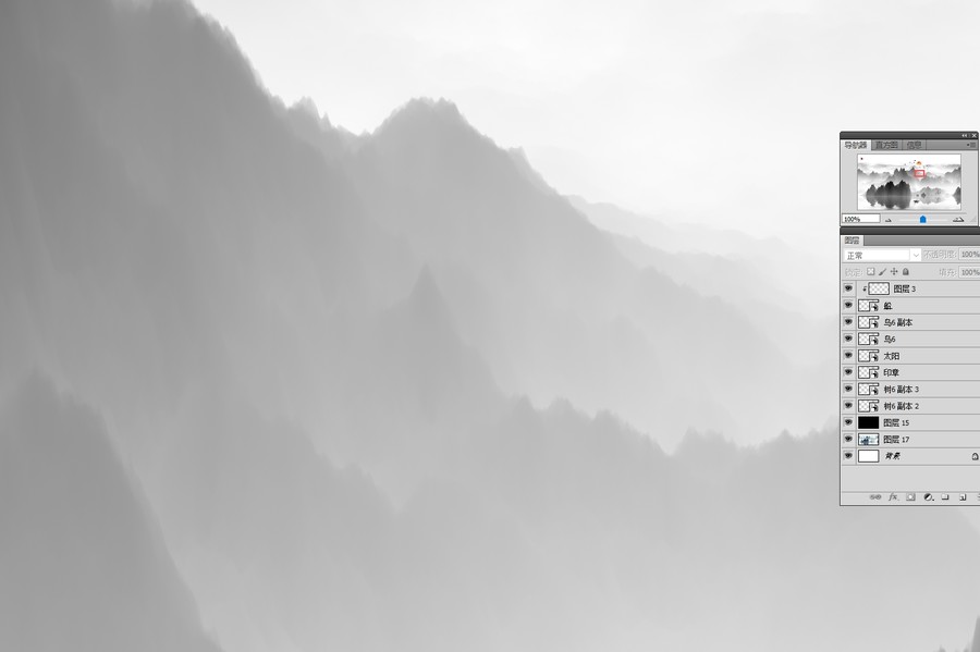 山水背景墻
