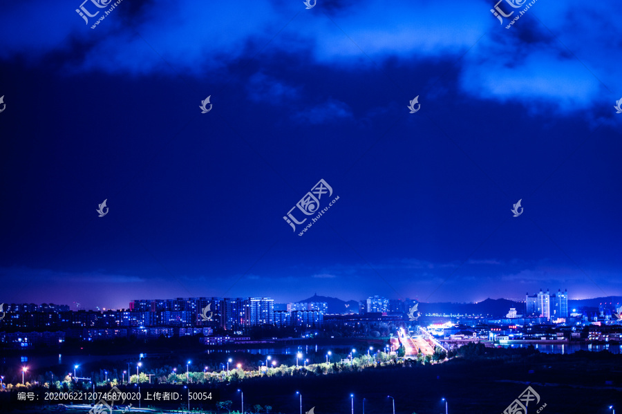 秦皇岛北戴河海滨夜景