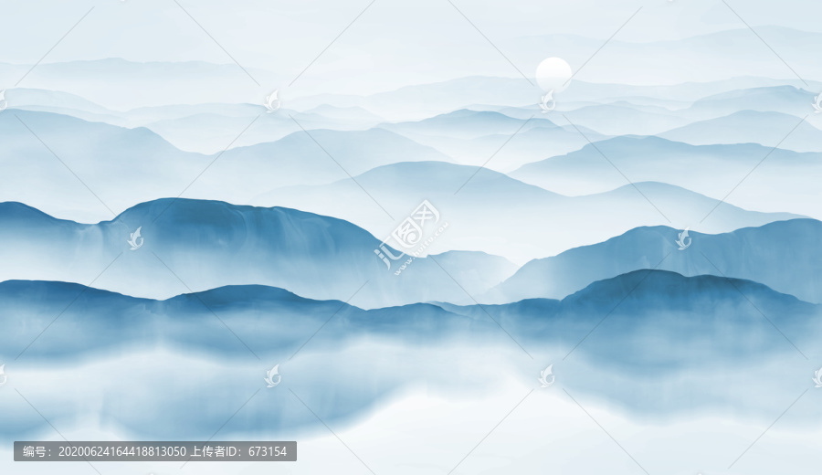 新中式山水画