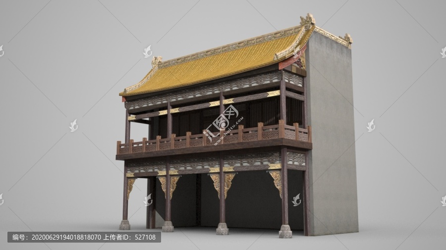 古建筑道家風(fēng)格房屋