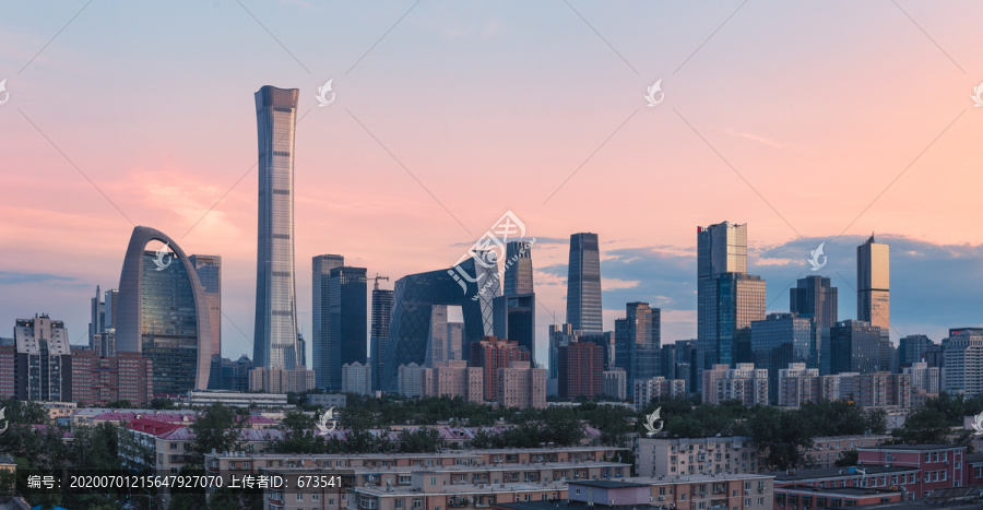 北京地标建筑国贸CBD商圈