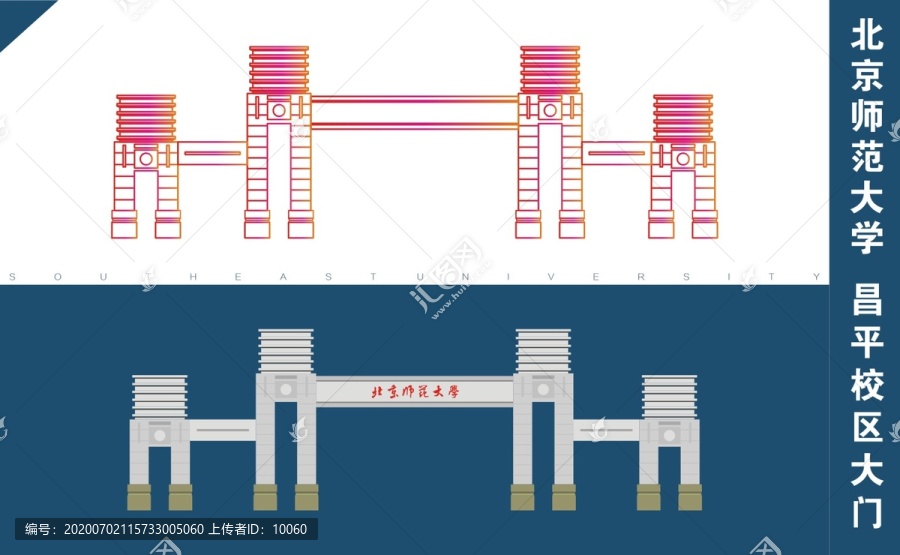 北京师范大学昌平校区大门