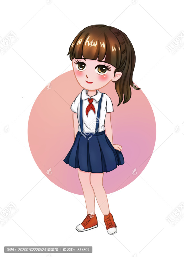 手繪卡通學(xué)生