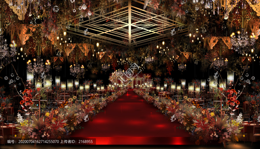西式紅金歐式婚禮