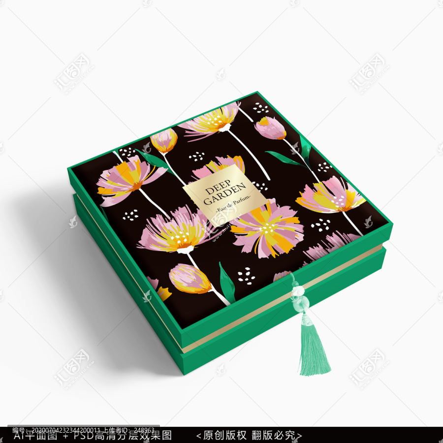 高檔包裝平面圖效果圖