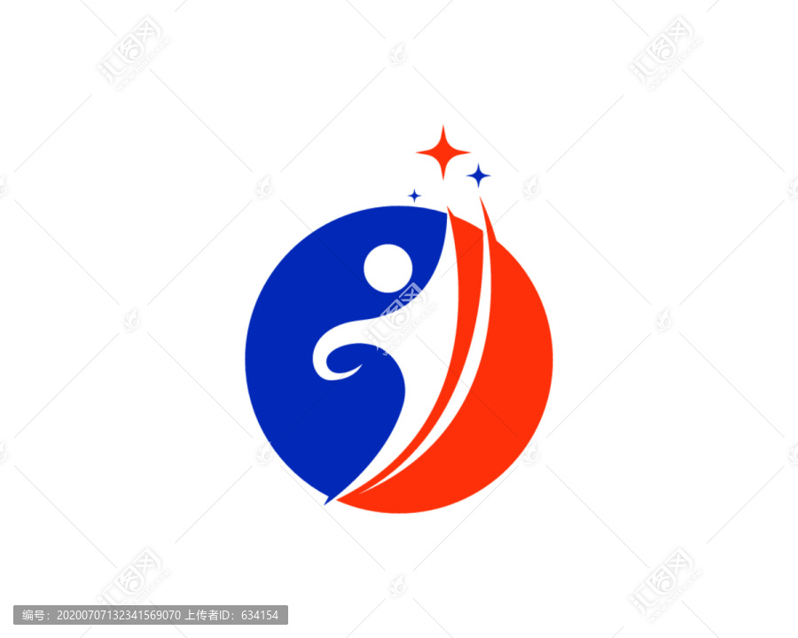 运动人形状LOGO