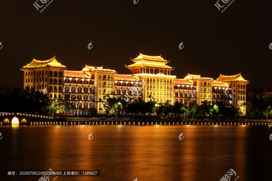 厦门集美学村夜景