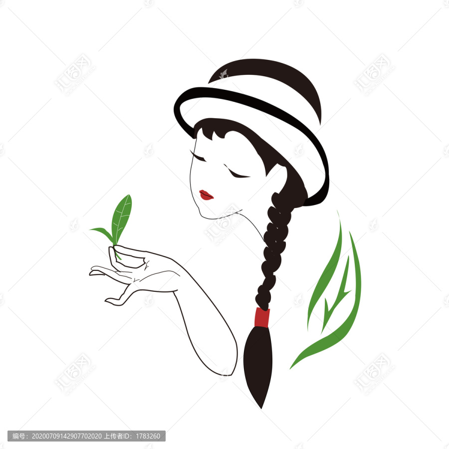 采茶美女標(biāo)志LOGO
