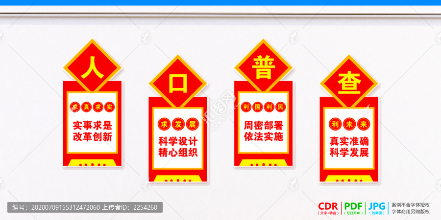 人口普查宣傳展板