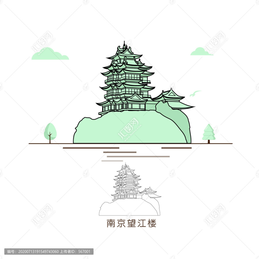 南京望江樓插圖